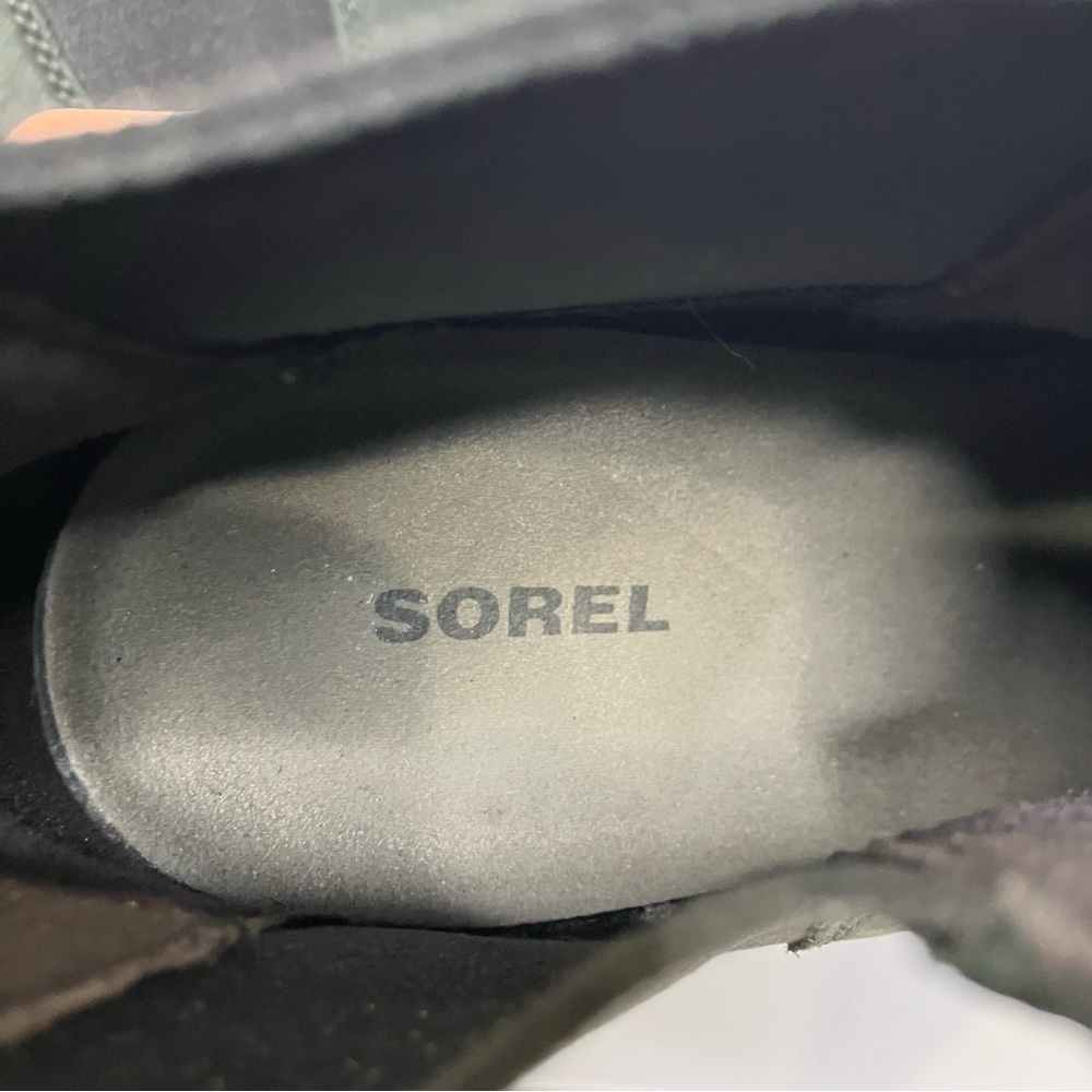 Sorel Black Leather Ankle Wedge Boot - Picture 9 of 9